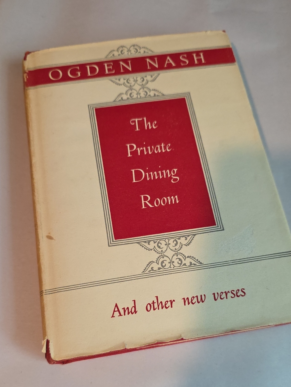 "The Private Dining Room" by Ogden Nash — Vintage Hardcover Book